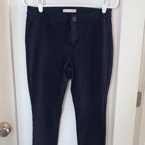 Lauren Conrad Ponte Skinny Pant, Navy Blue, Medium Short